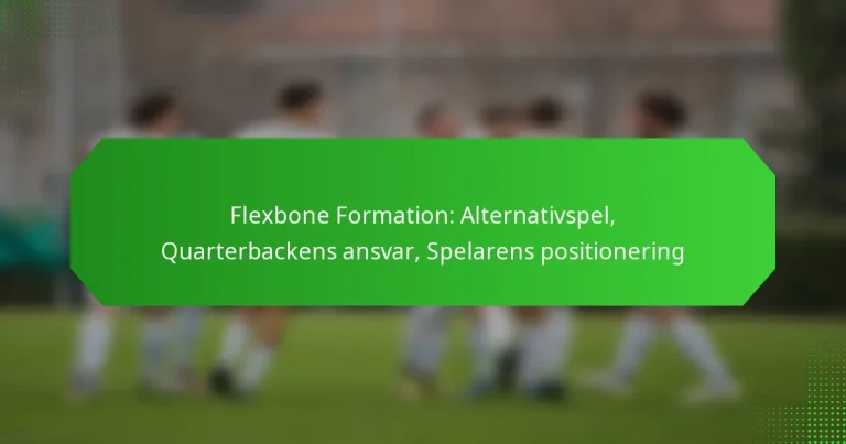 Flexbone Formation: Alternativspel, Quarterbackens ansvar, Spelarens positionering