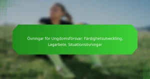 Övningar för Ungdomsförsvar: Färdighetsutveckling, Lagarbete, Situationsövningar