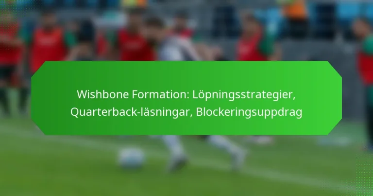 Wishbone Formation: Löpningsstrategier, Quarterback-läsningar, Blockeringsuppdrag